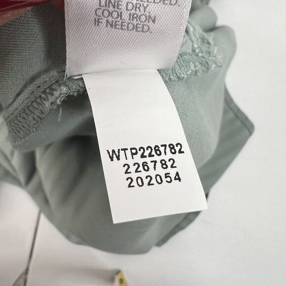 J Jill Size XSP XS Petite Pintucked Popover Tunic Top Green Split V-Neck Striped - Picture 12 of 13